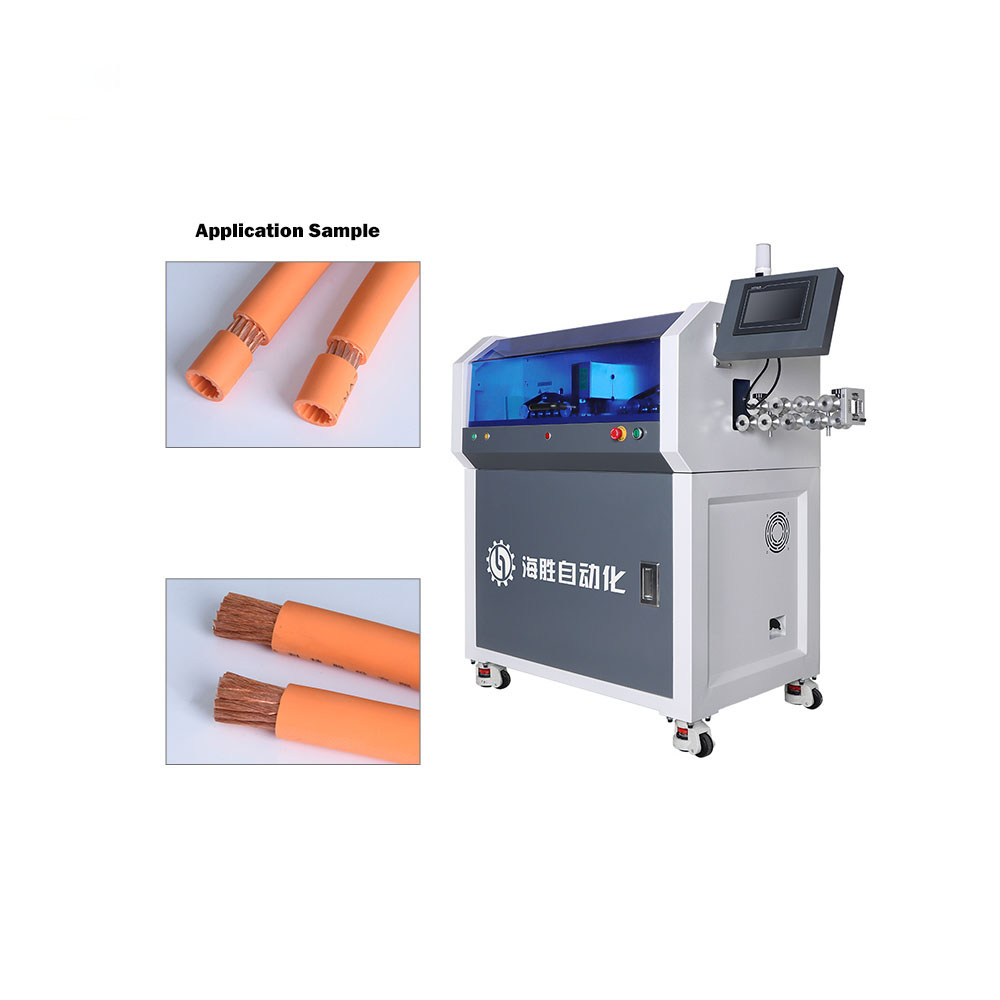 HS‑ 880 ‑ 150P Máquina de corte y desmontaje de alambre completamente automática